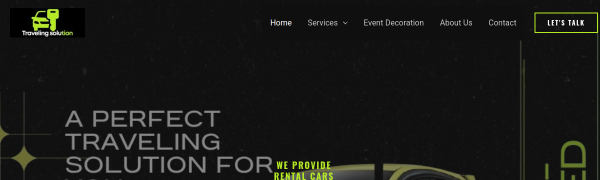 Traveling Solution website screenshot