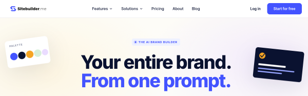 Screenshot of SiteBuilder.me website
