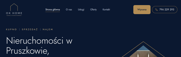 OK HOME website preview