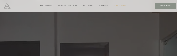Tria Aesthetics website preview