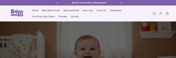 Babys and Us website