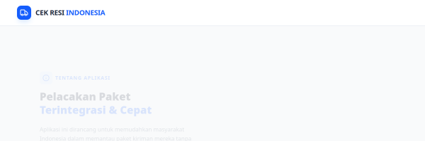 CEK RESI & ONGKIR INDONESIA