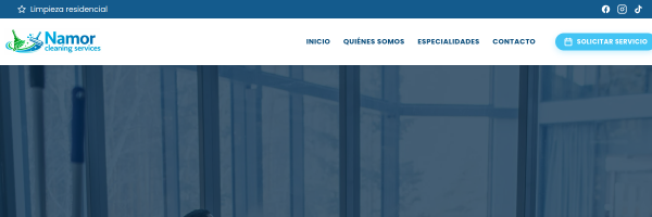 Diseño de página web profesional en Lima para cleaning services