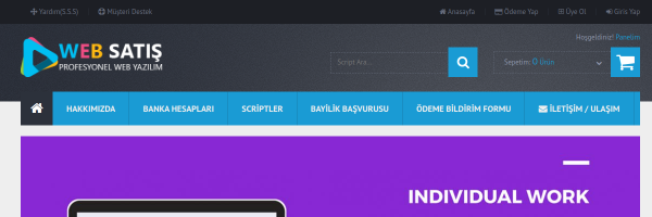 Web Satış Scripti