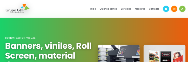 Diseño de página web profesional en Lima para grupo gdf peru