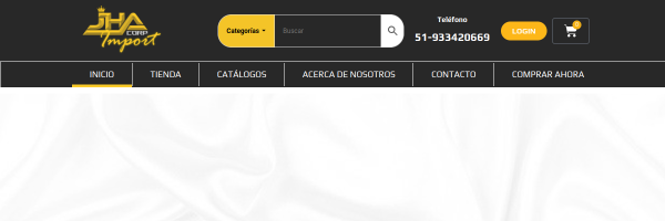 Diseño de página web profesional en Lima para jha corp