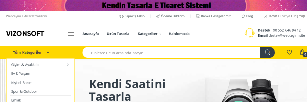 Kendin Tasarla E-Ticaret