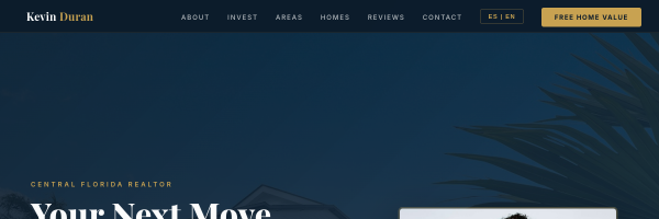 Kevin Duran Realty website