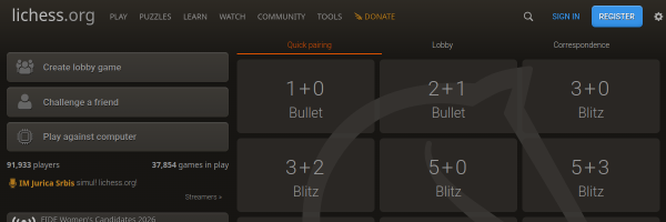 Lichess screenshot