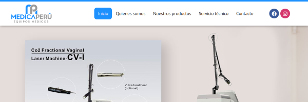 Diseño de página web profesional en Lima para medica peru