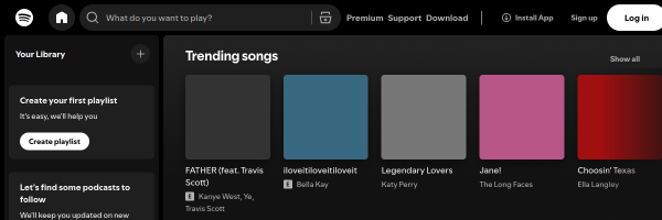 Spotify screenshot