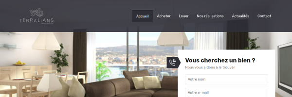 Terralians - Site immobilier WordPress