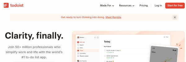 Todoist screenshot