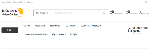 Ürün Satış V3 (E-Ticaret Modüllü)