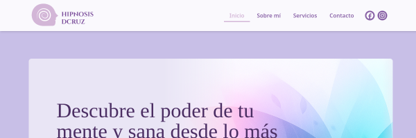 Diseño de página web profesional en Lima para hipnosis dy cruz
