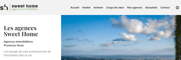 Sweet Home Provence - Site immobilier WordPress