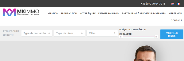 MK Immo - Site immobilier WordPress