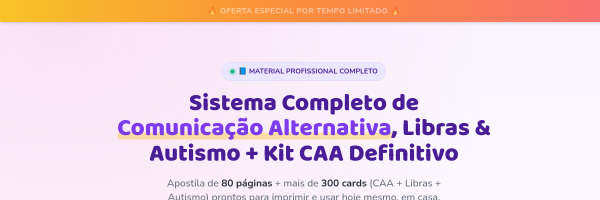 Prévia do site Comunicação Inclusiva — Libras e Autismo