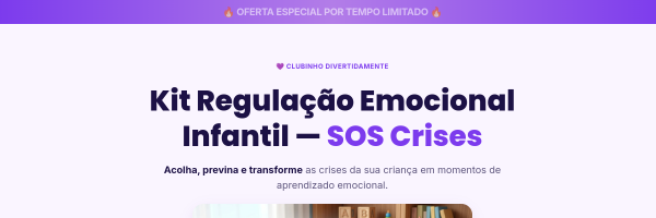 Prévia do site Clube da Regulação Emocional Infantil