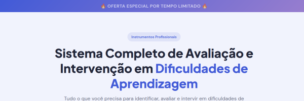 Prévia do site Sistema Completo de Avaliação