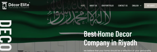 Decor Elite - Website developed by professional web developer Sagheer Abdul Hameed