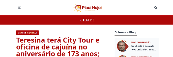 City Tour e CHTHE no aniversário de Teresina