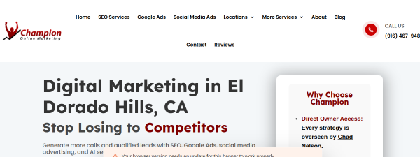 Snapshot of championonlinemarketing.com
