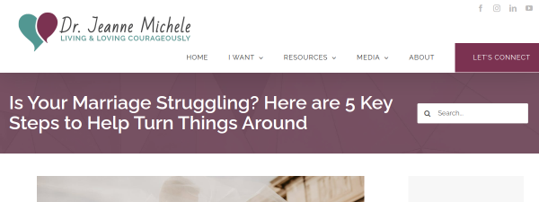 Snapshot of drjeannemichele.com