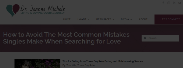 Snapshot of drjeannemichele.com