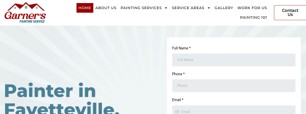 Snapshot of garnerspaintingservice.com