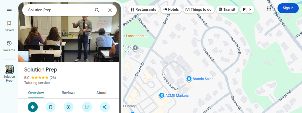 Snapshot of maps.app.goo.gl