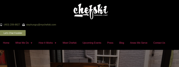 Snapshot of mychefski.com