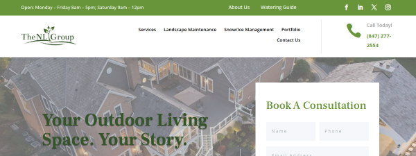 Snapshot of nllandscape.com