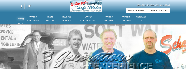 Snapshot of schaeferssoftwater.com