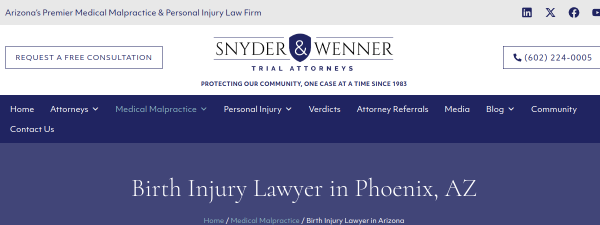 Snapshot of snyderwenner.com