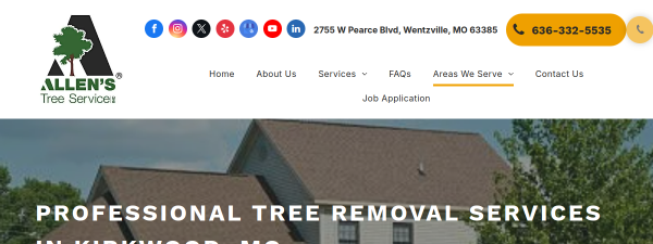 Snapshot of allenstreeservice.com