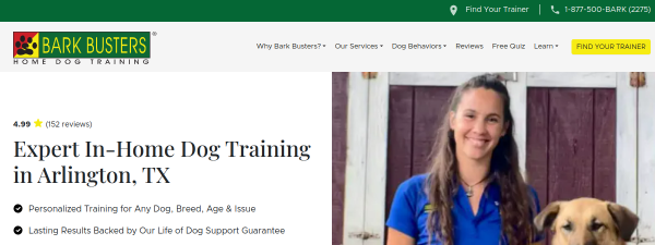 Snapshot of barkbusters.com