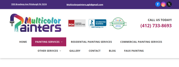 Snapshot of multicolorpainters.com