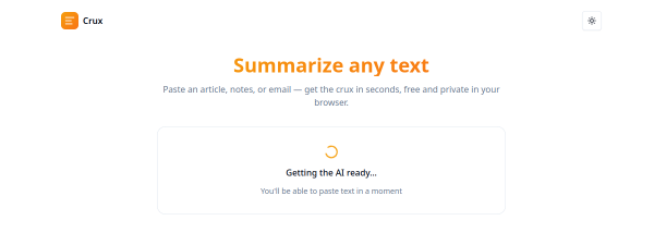 Screenshot of Crux