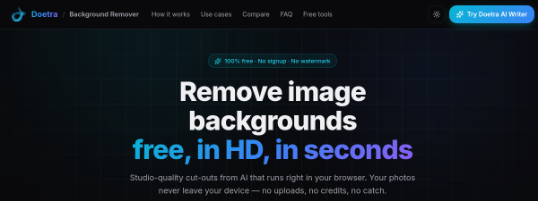 Screenshot of Doetra Bg Remover