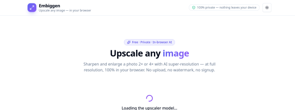 Screenshot of Embiggen