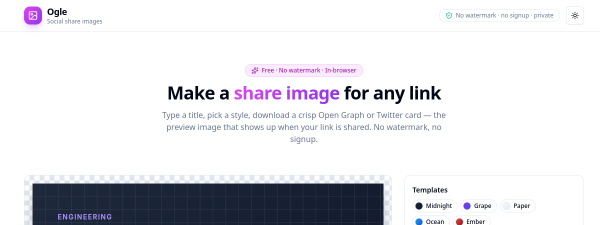 Screenshot of Ogle