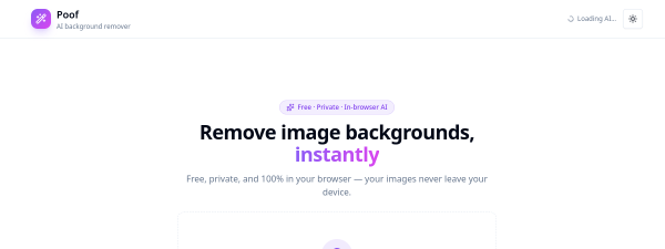 Screenshot of Poof