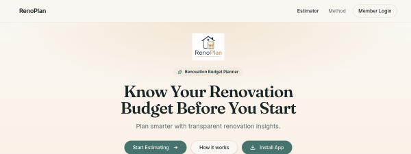 Renovation Budget Planner preview