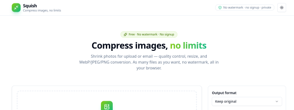 Screenshot of Squish