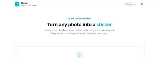 Screenshot of Sticka