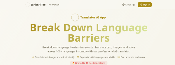 Translator AI App preview
