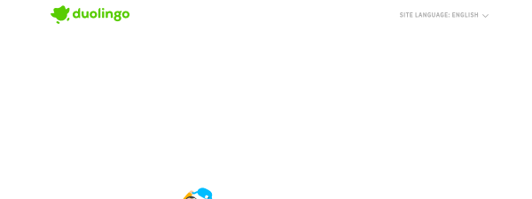 Duolingo website preview