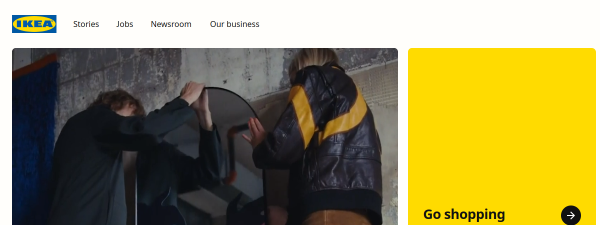 IKEA website preview