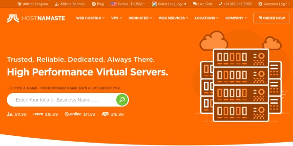 Hostnamaste — 3GB KVM VPS